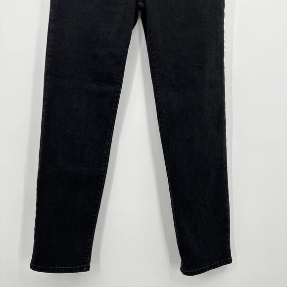 Chelsea & Violet Jeans Denim Straight Leg High Waist Black Size 26 NWT - Picture 3 of 7